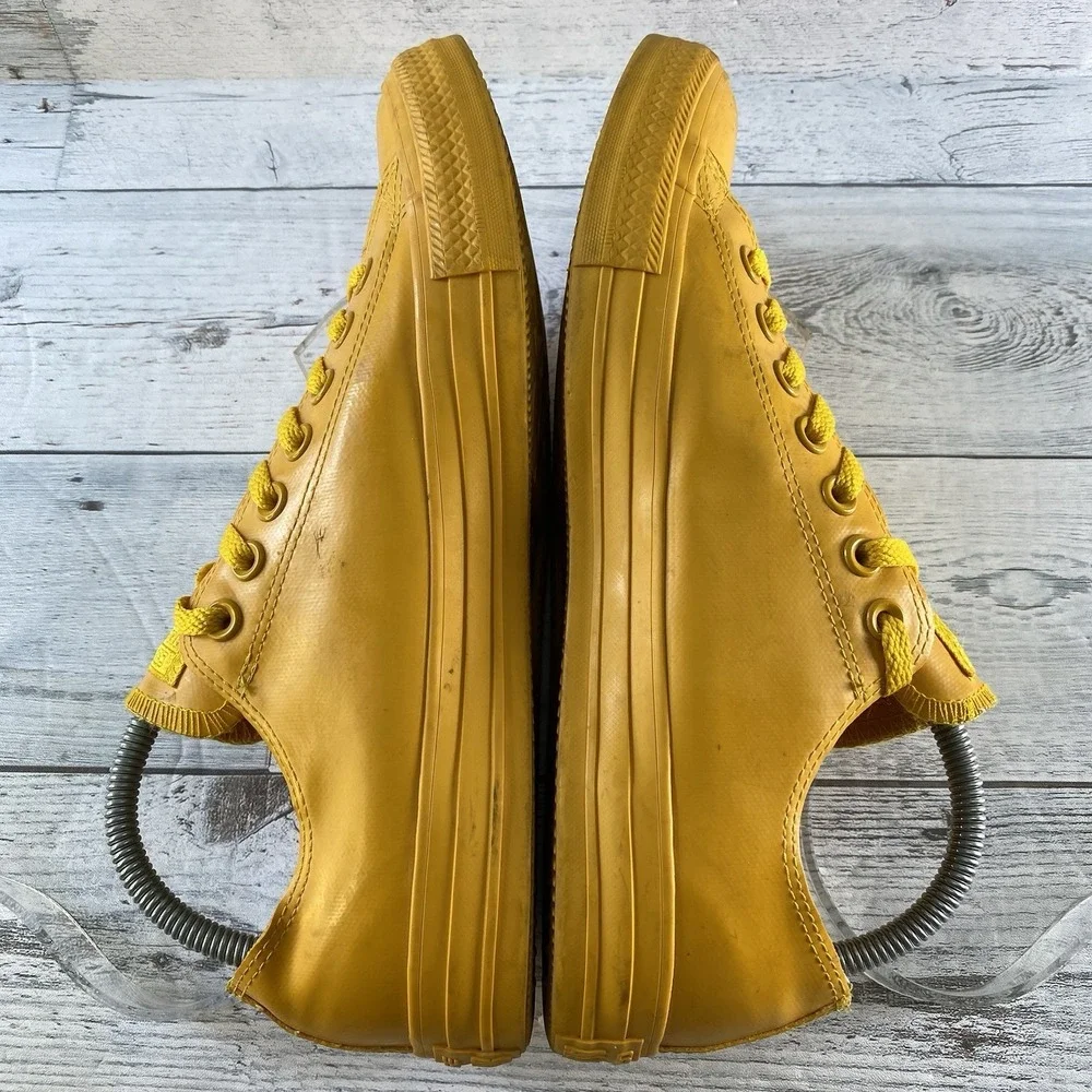 Converse Shoes Unisex Mens 9 Womens 11 Yellow Rubber All Star Rain Gear Low Top